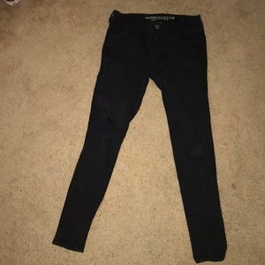 Black American eagle jeans